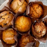 Fresh Baked Muffins · All made by our illustrious bakers; in the biz for the past 35 years--these ain't your mama'...