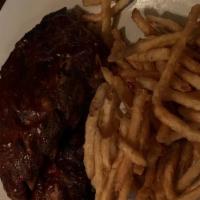 Bbq Baby Back Ribs · Coleslaw and french fries