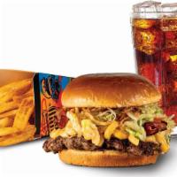 Flavortown Combo · Served with fries & your choice of entrée & drink.