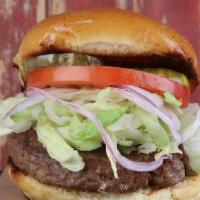 Impossible Burger On Sourdough · Genuine Impossible Burger with lettuce, tomato, ketchup and pickles.  Vegan option comes on ...