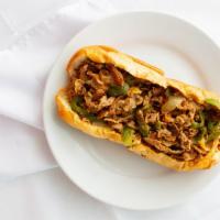 Cheese Steak · With Cheese, Onions, Peppers & Mushrooms.