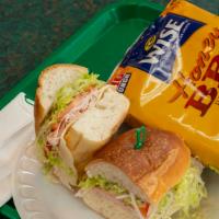 Tuna - Torpedo Meal · Torpedo sandwich with 16 ounces fountain drink and bag of chips.