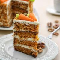 Auntie'S Carrot Cake · Moist cake made with a carrot flavor.