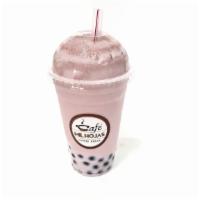 Bubble Strawberry Milk Tea 20 Oz · Refreshing drink W  Sweet Strawberry Powder, Milk, ice cubes & Tapioca pearl