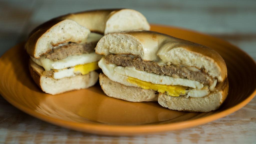 Breakfast Sandwich With Meat  · Two fried eggs, your choice of meat, cheese and bread