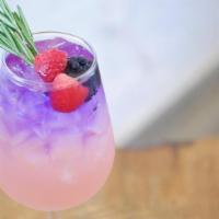 *Summer Special* Thonglor Twilight · Sparkling rose, butterfly pea infused gin.. Must be 21+ to order.