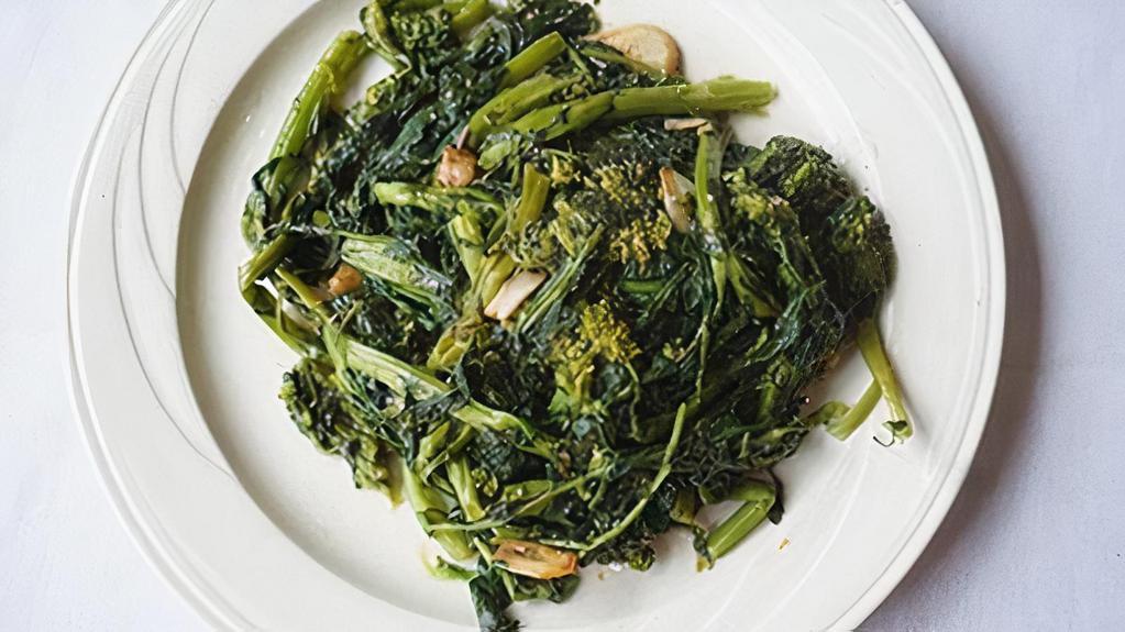 Broccoli Rabe · Sauteed in garlic & oil or steamed.