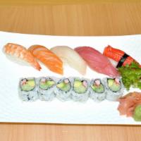Sushi Regular (B) · 5 Pcs. sushi & California roll.