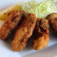 Kaki Fried (5 Pcs.) · Deep fried oyster.