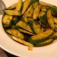 Cucumber Salad With Spicy Sauce · Spicy.