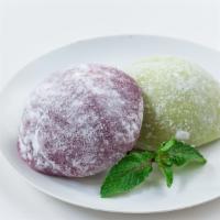 Mochi Ice Cream (2) · Vanilla, Green Tea Flavors