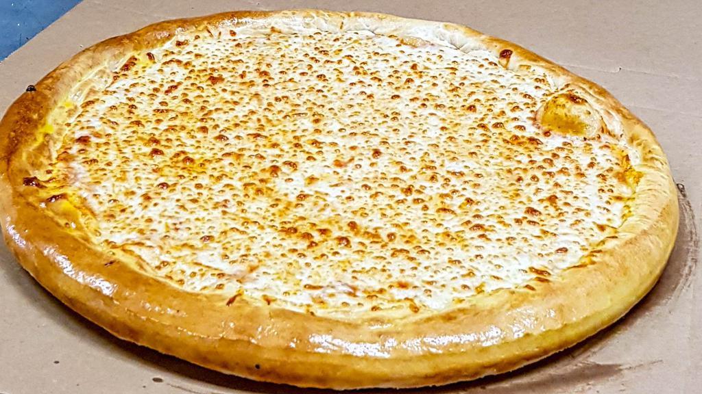 Large Cheese Pizza · One large round pizza with cheese.  335 cal/se.