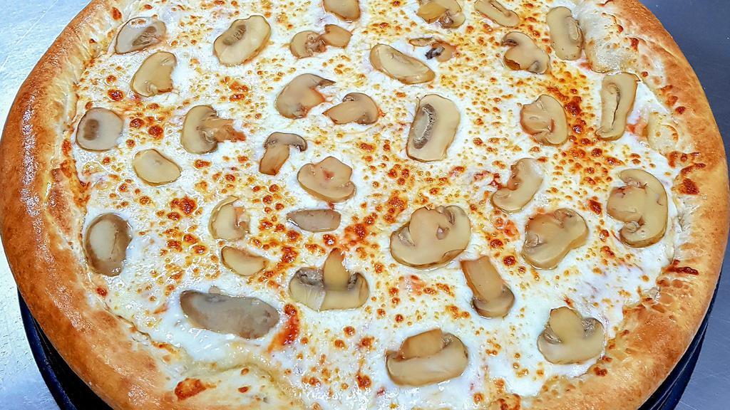 Large Mushroom Pizza · One large round pizza with Mushroom. 265 cal/se.