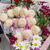 Macarons Bouquet · macaron bouquet vanilla flavored. its beautiful gift for your love one.  color of the flower...