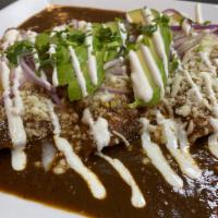 Queso Oaxaca Enchilada Mole Sauce · 
