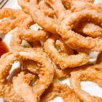 Fried Calamari · Calamari rings served with chef's special sauce.
