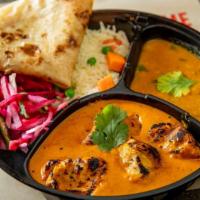 Chicken Box · Served with salad, daal, rice and bread.
