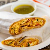 Spicy Paneer Bhurji Roll · Grated sautéed cottage cheese.
