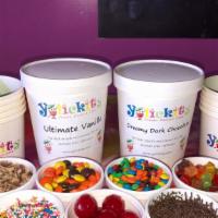 Sundae Fun Pack · You choose 2 to go containers any flavor 6 toppings/sauces. comes with 10 cups spoons and ch...