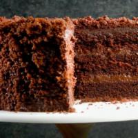 Ny Blackout Cake · Chocolate cake infused with creamy old fashioned dark chocolate pudding and fresh chocolate ...