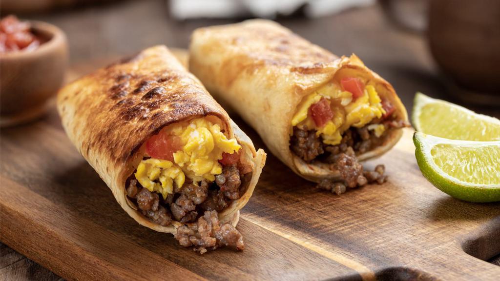Heart Attack Wrap · Sausage, bacon, ham, 3 eggs, cheese & home fries.