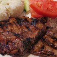 Grilled Pork Chop With Rice · 