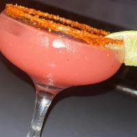 Berry  Spicy Margarita · Spicy infuse tequila, triple sec , lime juice , sour mix , chile ancho liquor and club soda