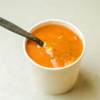 Organic Lentil & Chickpea Soup · Rich hearty chunky thick nutritious soup made of the freshest produce available.