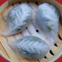 Steamed Pea Leaves Dumpling · Gluten free.