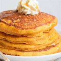 Pancakes · Add a topping for an additional charge.