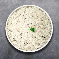 Jeera Rice Jockey · Freshly cooked basmati rice flavored with cumin and turmeric