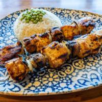 Chicken Kebab Din · Tender cubes of chicken marinated with chefs special herbs and spices