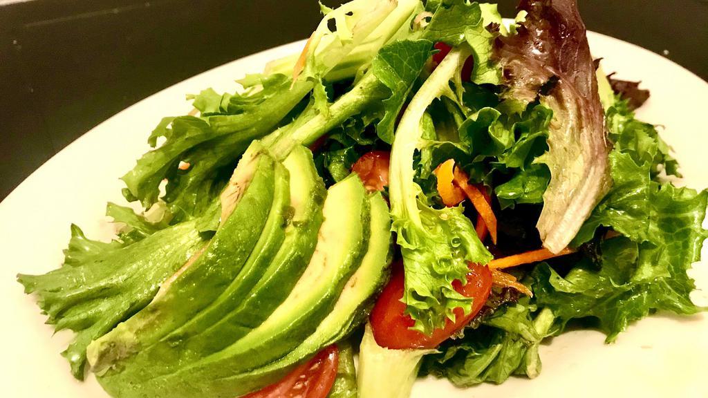 Thaism Salad · Fresh mixed greens with tomato, avocado, onion served with special house dressing.