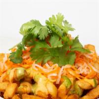 (Joju) Fries · Customer Favorite!
JoJu's fried fries topped with pork house sauce, spicy mayo, spicy green ...
