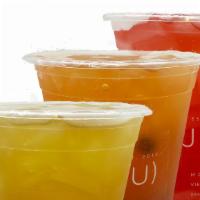 Green Tea Infusions · Iced jasmine green tea with real fruit pulp concentrate
Please notify a staff if you have di...