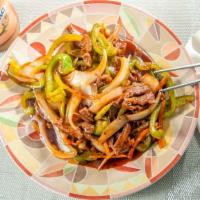Hot & Spicy Shredded Beef · Spicy.