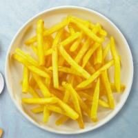 Fries And Byes · (Vegetarian) Idaho potato fries cooked until golden brown and garnished with salt.