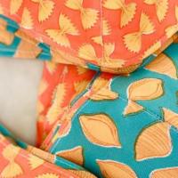 Reversible Macaroni Mask · Bowties on one side, shells on the other! 100% cotton, washable, and they last forever. So c...