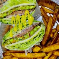 Deluxe Gyro With French Fries · 