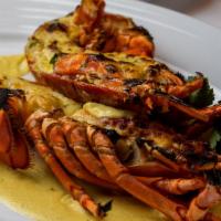 Lobster Thermidor · Jumbo shrimp, basmati rice, curry, saffron, and anise.