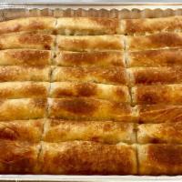 Burek Party Platter (35 Pc) · Choice: cheese, beef, spinach or potato.