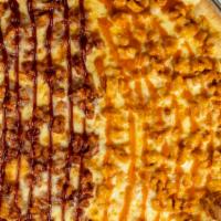 1/2 Buffalo Or Bbq Chicken · Buffalo or Barbecue Chicken on half pie. The other half is regular unless toppings are selec...