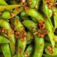 Edamame · Steamed japanese soy beans.