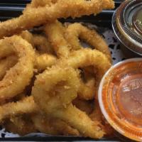 Fried Calamari · With sweet and spicy sauce.
