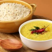 Dal · Lentils cooked with mild Indian spices. Served with Basmati rice.
