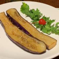 Miso Eggplant · Grilled eggplant with miso sauce.
