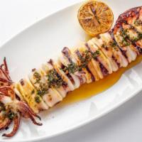Grilled Calamari · Extra virgin olive oil, lemon, and garlic.

(GF) (DF)