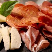 Antipasto · Dally selection of cheeses & cured meats