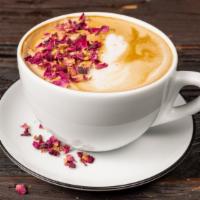 East Rock Pink · Our Signature Latte: Rose Latte with pink Pitaya Coconut Milk.
