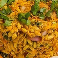 Delhi Bhel Puri · Puffed rice, savory morsels, chutnies